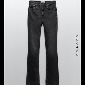 Zara Slim Flare Fitted High Rise Jean - Size 6